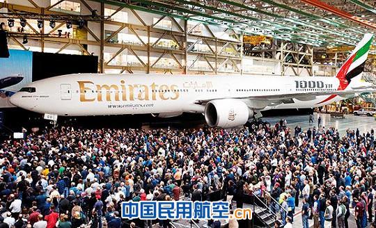 伊頓協(xié)助波音向阿聯(lián)酋航空交付第1000架777客機(jī) 伊頓協(xié)助波音向阿聯(lián)酋航空交付第1000架777客機(jī)